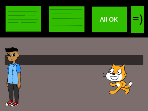 Cyberbullying - A lesson with Scratch cat (school project)