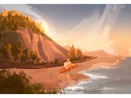 sunset surf ya!