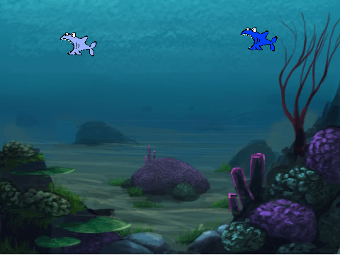 2-Player fish chomp