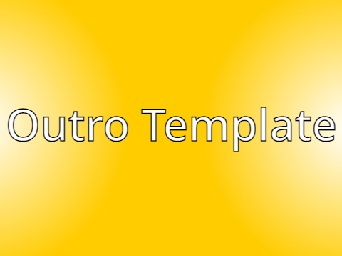 Outro Template || #games #tutorial #animation #all
