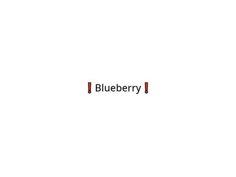 ❗ Blueberry ❗