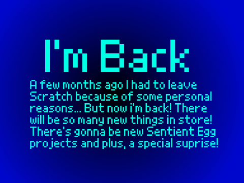 I'm Back...