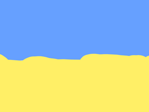 The Ukrainian flag