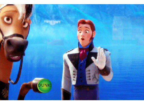 Watch Hans get dunked by his own horse!