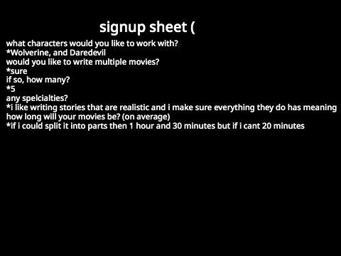 My sighnup