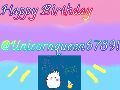 Happy Birthday @Unicornqueen6789!/Molang Platformer