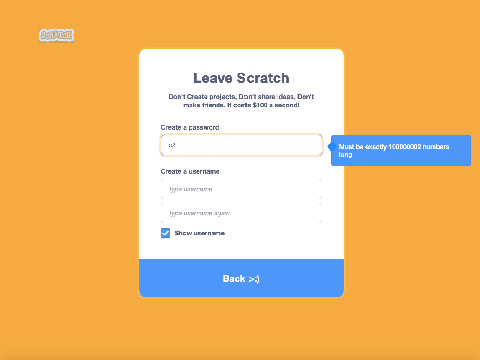 Scratch is Totally Working Properly