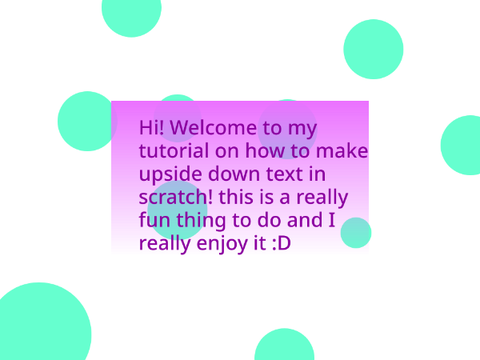 upside-down text tutorial in scratch!