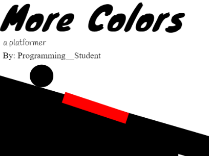 More colors - a platformer