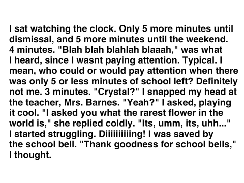 A piece of writing