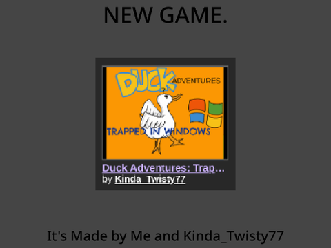 New game announcement.