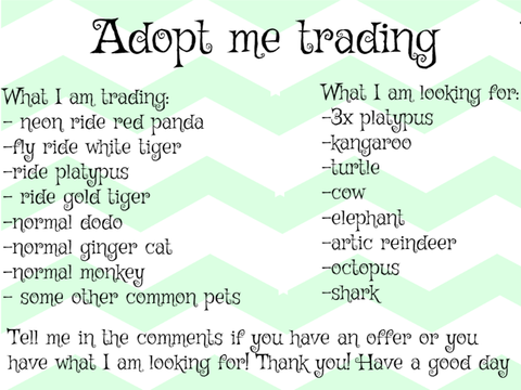 Adopt me trading :D