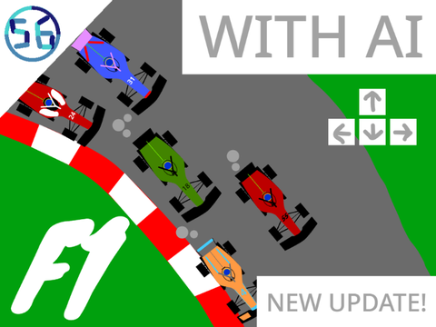 F1 2022 - Scrolling Car Racing + Next Level AI V1.5 #games