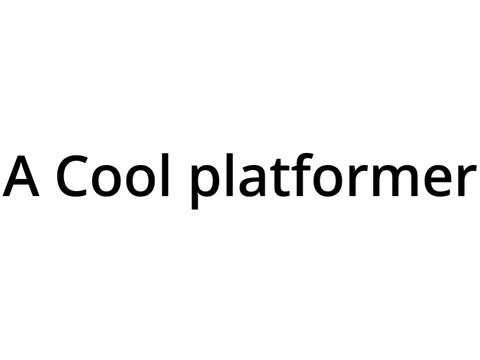 A cool platformer