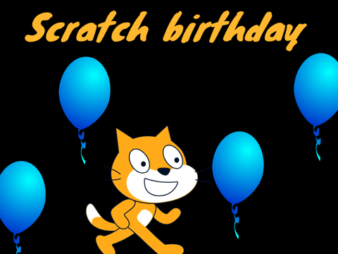 Happy birthday scratch