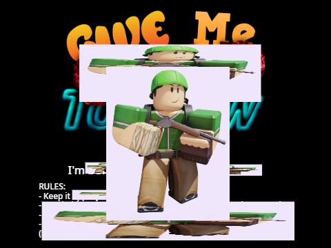 draw the scout knockoff from roblox in his render pose ples