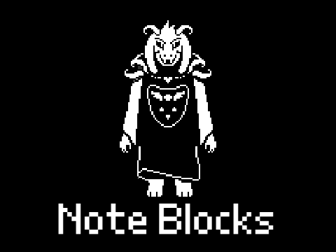 音ブロックで「Hopes and Dreams」　スクリプト演奏　Note Blocks　Toby Fox　UNDERTALE