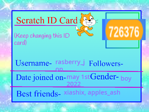 My scratch ID card!