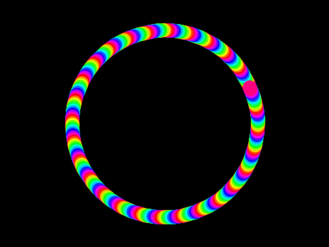 Rainbow circle