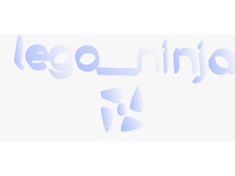 bday 3D logo for @lego__ninja