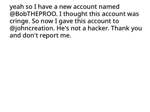 Announcement.