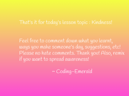 Kindness { SPREAD THE WORD }