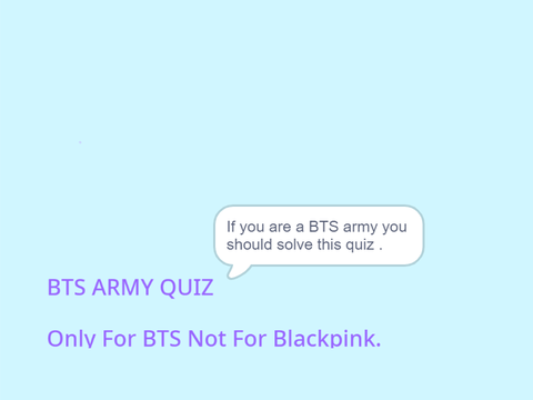 If you are an BTS army You should solve this  quiz