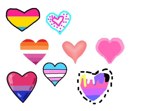 Draw a heart and add! 