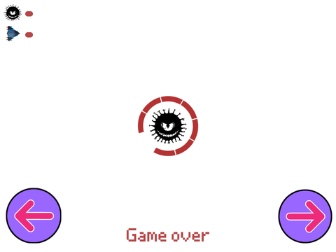 Shoot the Monster with tablet controls