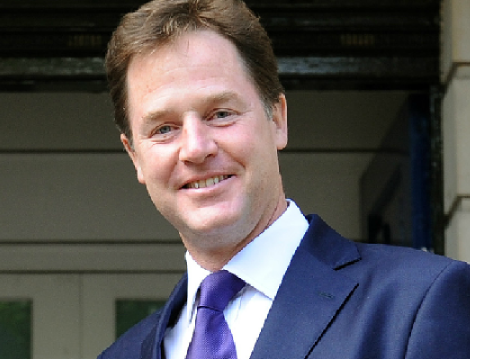 Nick Clegg saying sorry