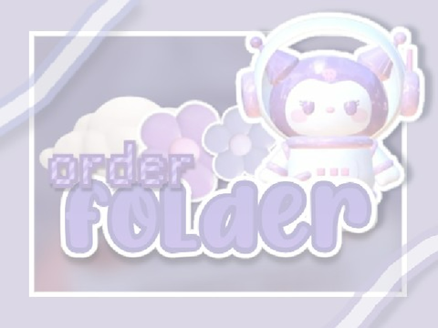 order folder // ⛅