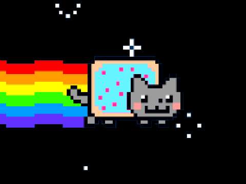  Nyan Cat In space(No helmet!?)