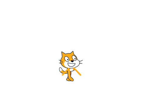 Scratch cat Circling Camera Illusion, Remixed.