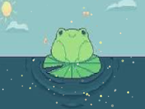 frog is happy