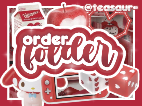 ⏰ // order folder ⺌