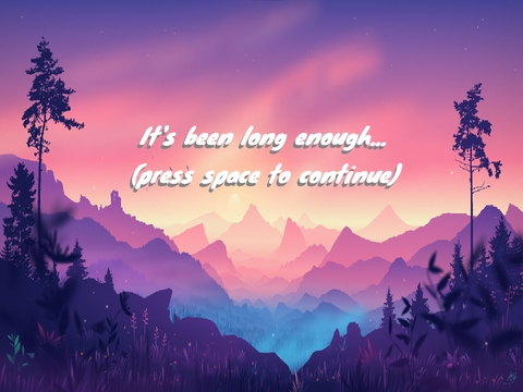 It's been long enough.... 