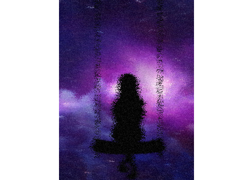 Girl on swing