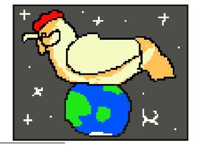 Pixel art of my chicken Taylor