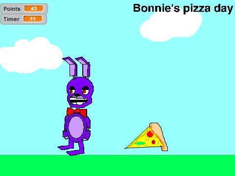 Bonnie's pizza day