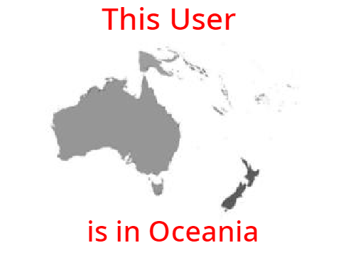 This User is in Oceania