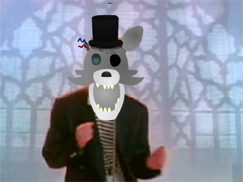 Get rickrolled by wolfie