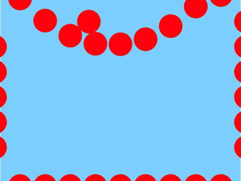 square made of balls that react to your mouse