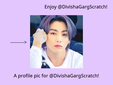 A profile pic for @DivishaGargScratch