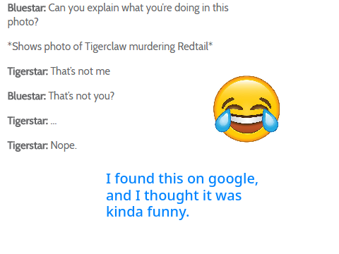 Warrior cat meme thing