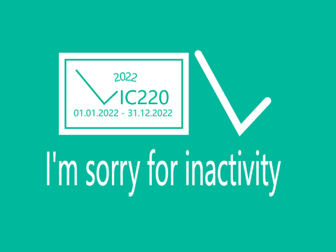 I'm sorry for inactivity