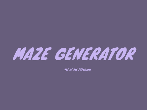 Maze Generator