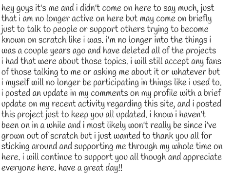 i quit scratch