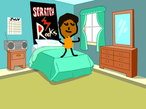 dude in his bed no 1