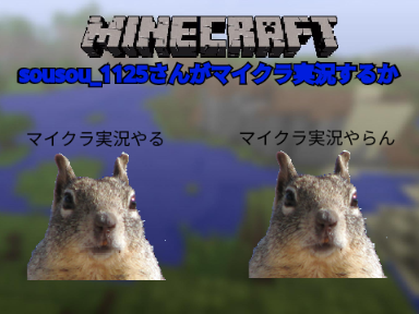 とりあえず見たら実況やるに投票を