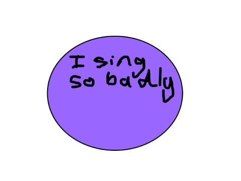 Me singing I’m blue